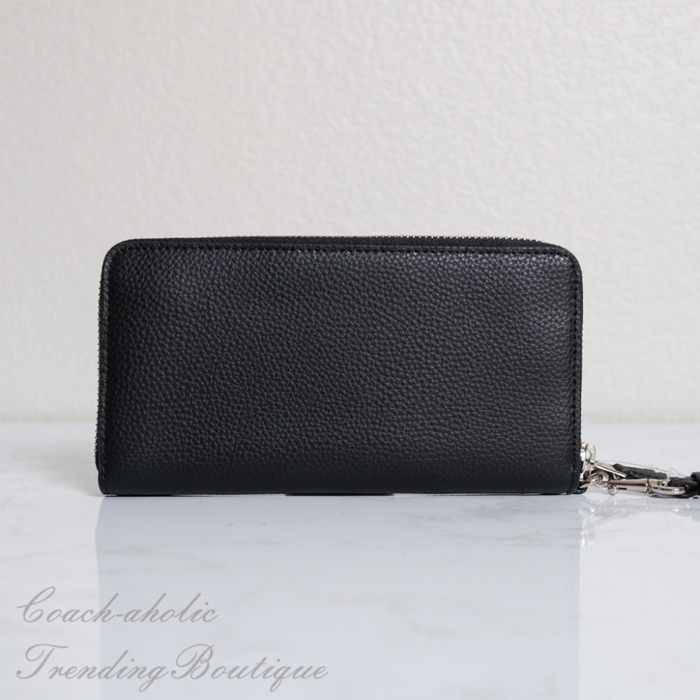 NWT Coach Leather Accordion Zip Wallet/Wristlet - Picture 3 of 8